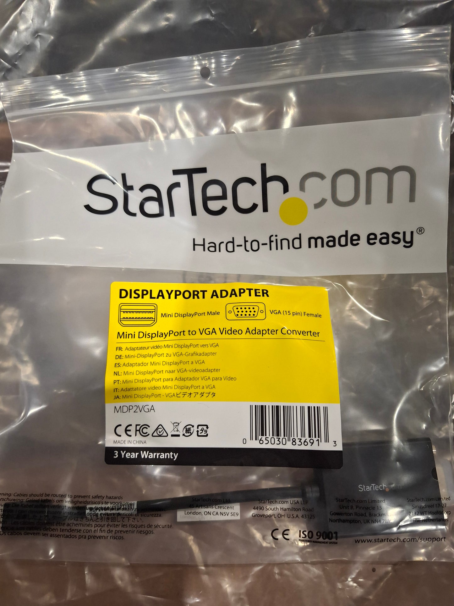 Startech MDP2VGA Mini DisplayPort to VGA